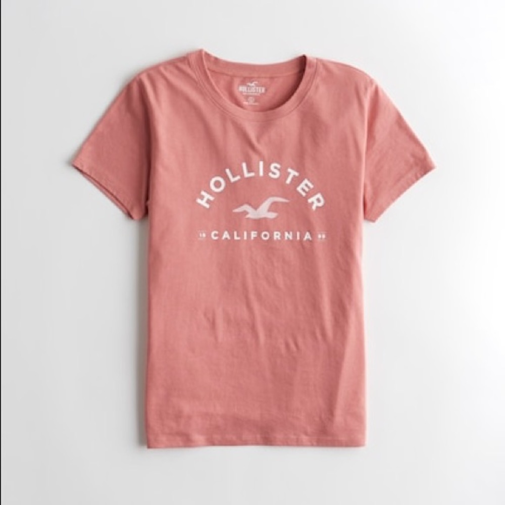 Pink Hollister Short Sleeved